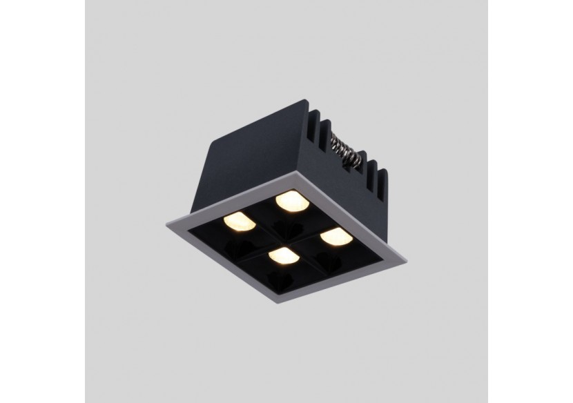Spot LED encastrable carré 8W-4 lumières-UGR18-IRC90-Puce OSRAM-Blanc - B1217-8W-B-270 - Barcelona LED Spot LED encastrable carré 8W-4 lumières-UGR18-IRC90-Puce OSRAM-Blanc - B1217-8W-B-270 - Barcelona LED