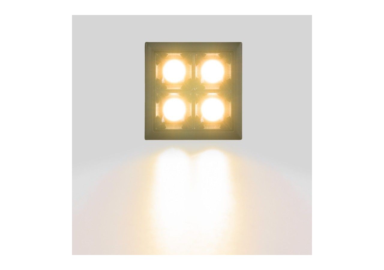 Spot LED encastrable carré 8W-4 lumières-UGR18-IRC90-Puce OSRAM-Noir - B1217-8W-N-270 - Barcelona LED