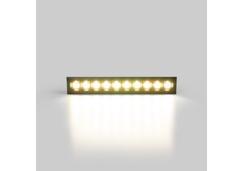 Spot linéaire LED encastré 20W-UGR18-IRC90-Puce OSRAM-Noir - B1218-20W-N-270 - Barcelona LED