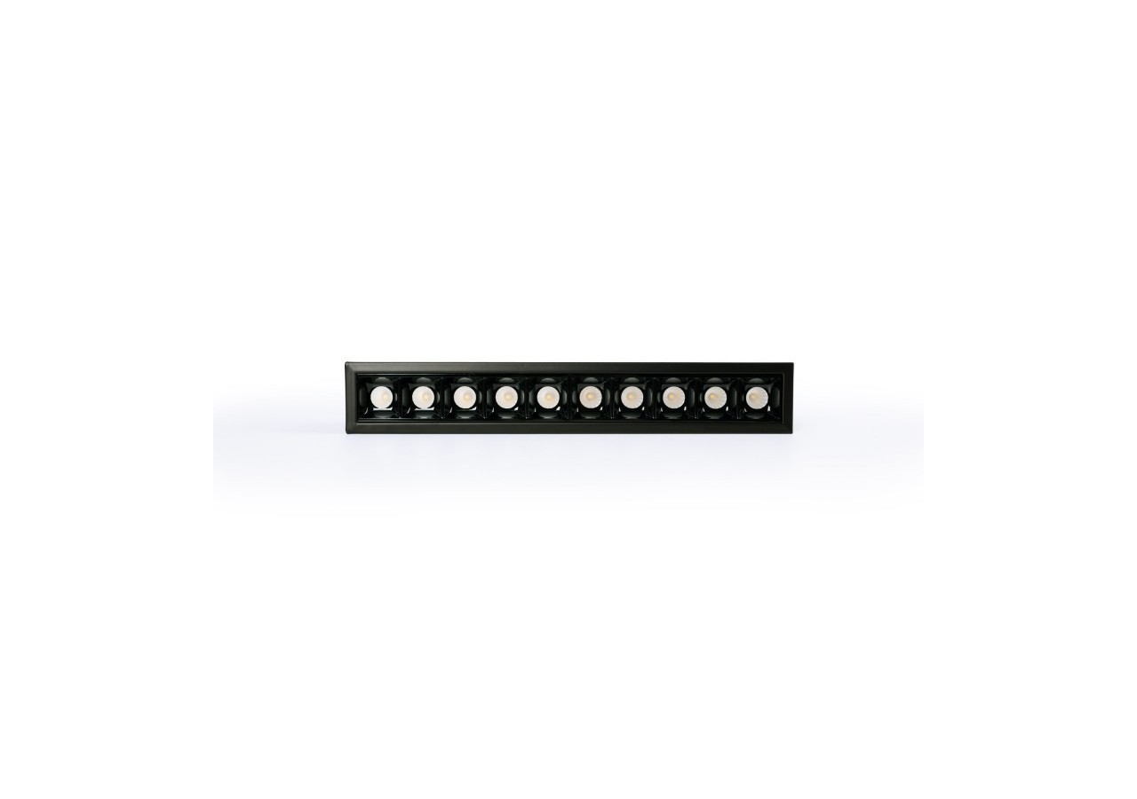 Spot linéaire LED encastré 20W-UGR18-IRC90-Puce OSRAM-Noir - B1218-20W-N-270 - Barcelona LED