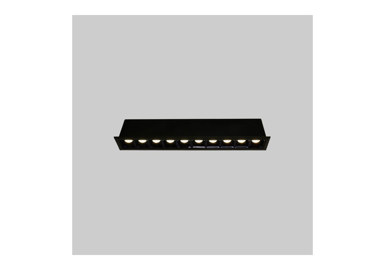 Spot linéaire LED encastré 20W-UGR18-IRC90-Puce OSRAM-Noir - B1218-20W-N-270 - Barcelona LED