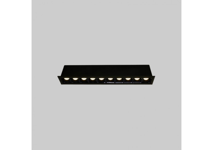 Spot linéaire LED encastré 20W-UGR18-IRC90-Puce OSRAM-Noir - B1218-20W-N-270 - Barcelona LED