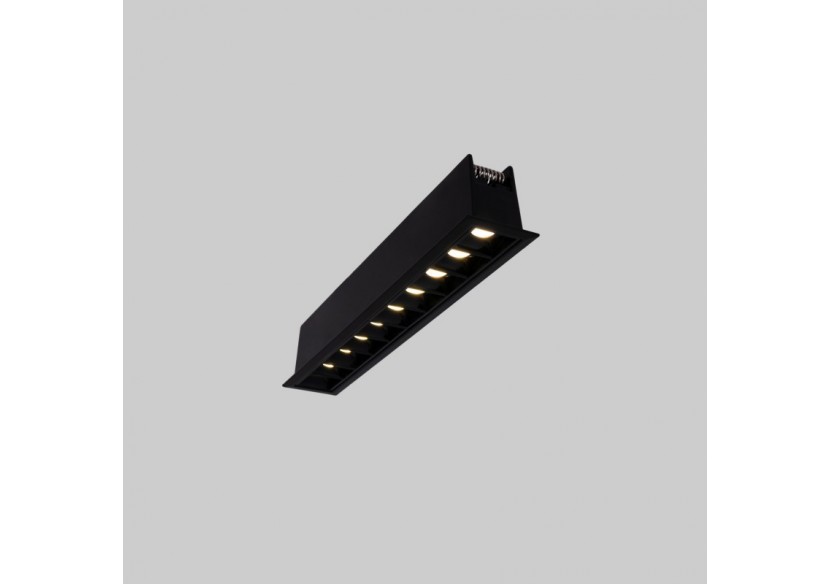 Spot linéaire LED encastré 20W-UGR18-IRC90-Puce OSRAM-Noir - B1218-20W-N-270 - Barcelona LED