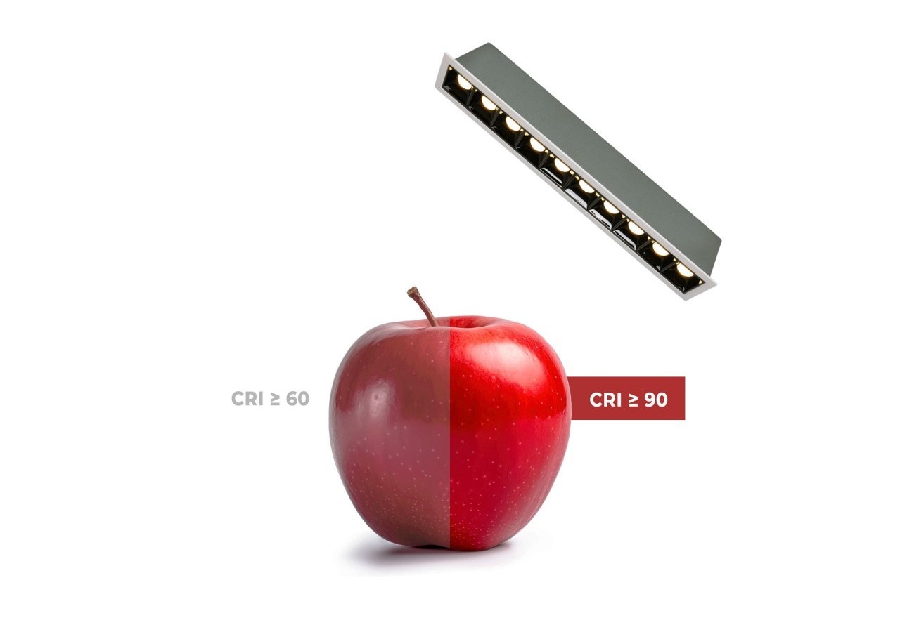 Spot linéaire LED encastré 20W-UGR18-IRC90-Puce OSRAM-Blanc - B1218-20W-B-270 - Barcelona LED