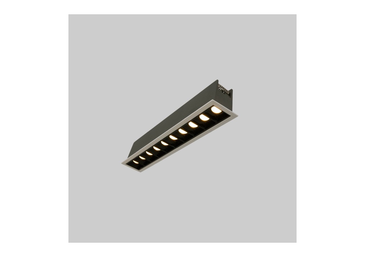 Spot linéaire LED encastré 20W-UGR18-IRC90-Puce OSRAM-Blanc - B1218-20W-B-270 - Barcelona LED