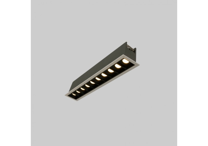 Spot linéaire LED encastré 20W-UGR18-IRC90-Puce OSRAM-Blanc - B1218-20W-B-270 - Barcelona LED