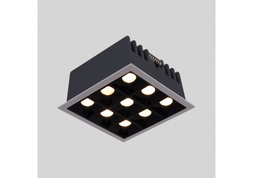 Spot LED encastrable carré 18W-9 lumières-UGR18-IRC90-Puce OSRAM-Blanc - B1217-18W-B-270 - Barcelona LED