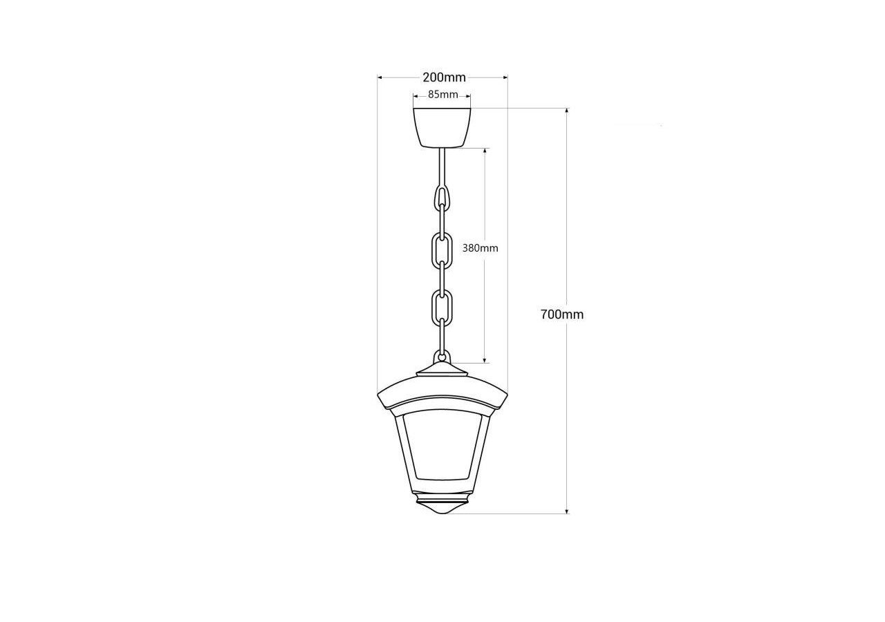 Suspension lanterne "Sicar/Roby" de FUMAGALLI- 1 x E27-8,5W CCT - T20.125.000.LXE27 - Barcelona LED