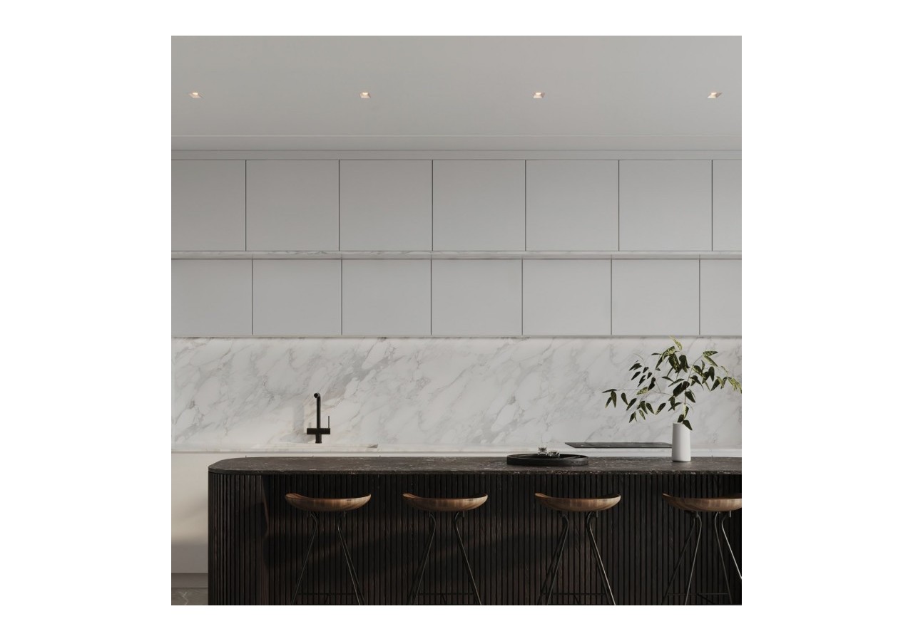 Spot LED linéaire d'intégration pour plaque de plâtre-2W-UGR18-IRC90-Blanco - B1219-2W-B-270 - Barcelona LED