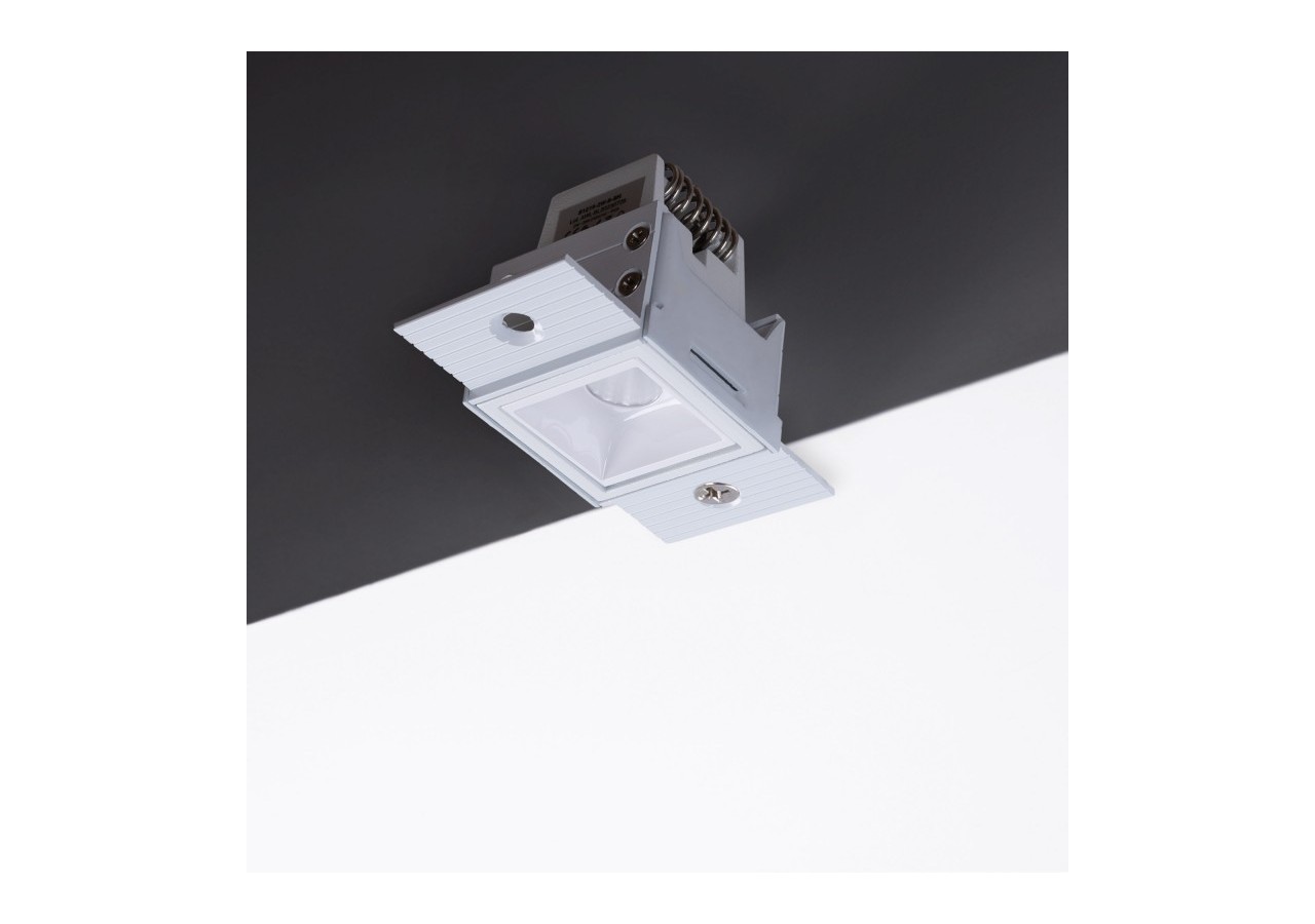 Spot LED linéaire d'intégration pour plaque de plâtre-2W-UGR18-IRC90-Blanco - B1219-2W-B-270 - Barcelona LED