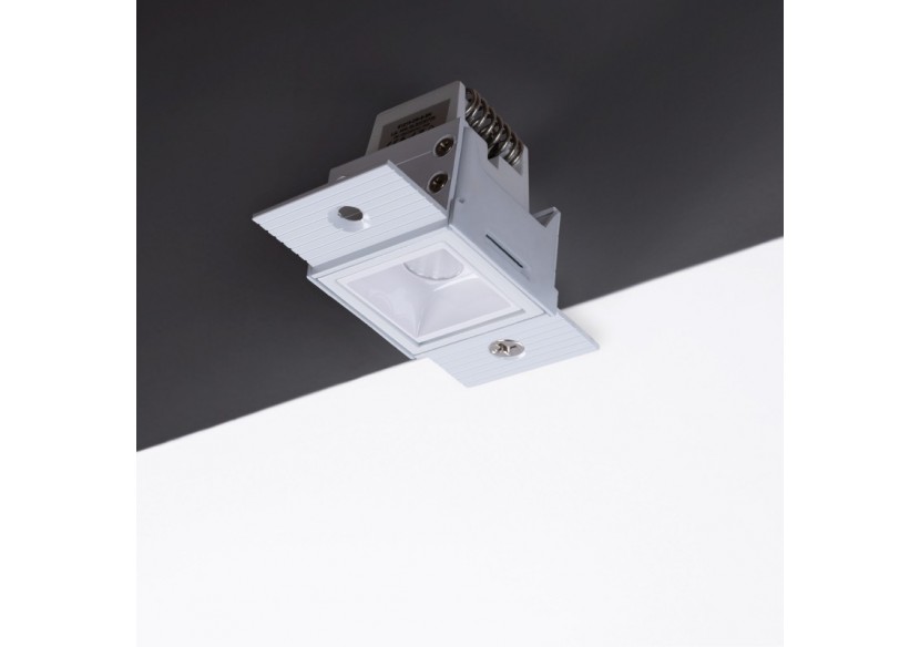 Spot LED linéaire d'intégration pour plaque de plâtre-2W-UGR18-IRC90-Blanco - B1219-2W-B-270 - Barcelona LED