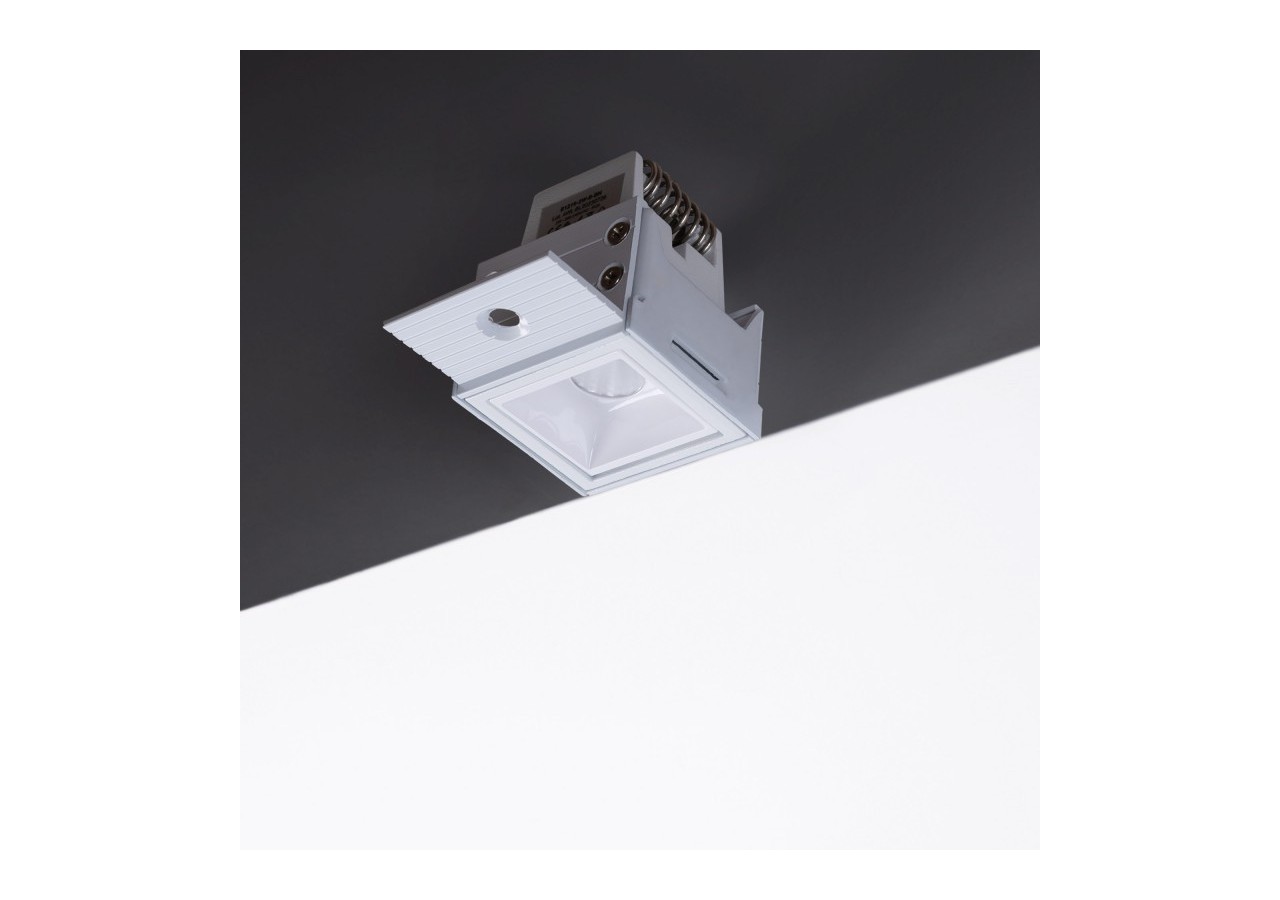 Spot LED linéaire d'intégration pour plaque de plâtre-2W-UGR18-IRC90-Blanco - B1219-2W-B-270 - Barcelona LED