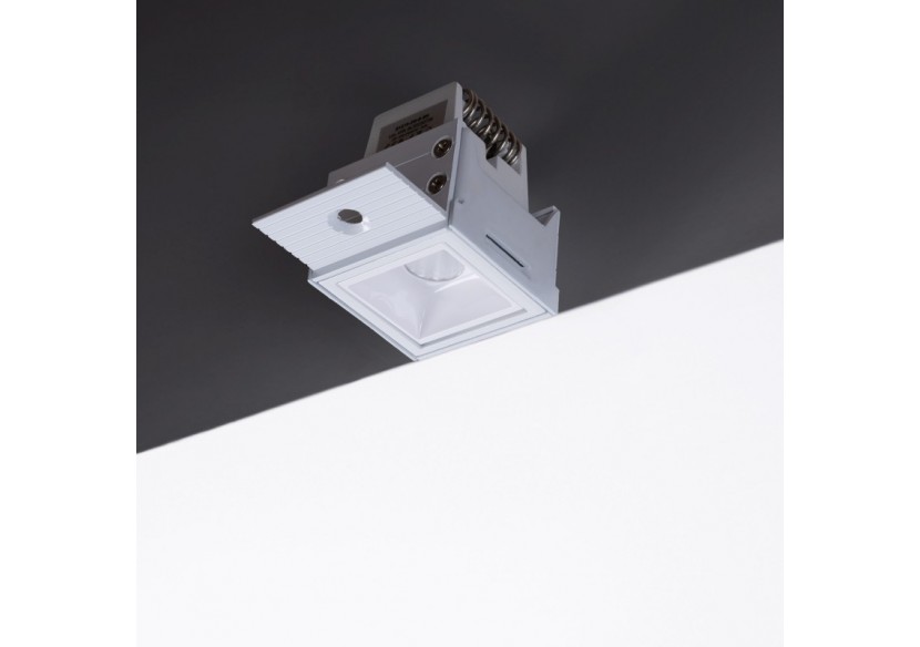 Spot LED linéaire d'intégration pour plaque de plâtre-2W-UGR18-IRC90-Blanco - B1219-2W-B-270 - Barcelona LED