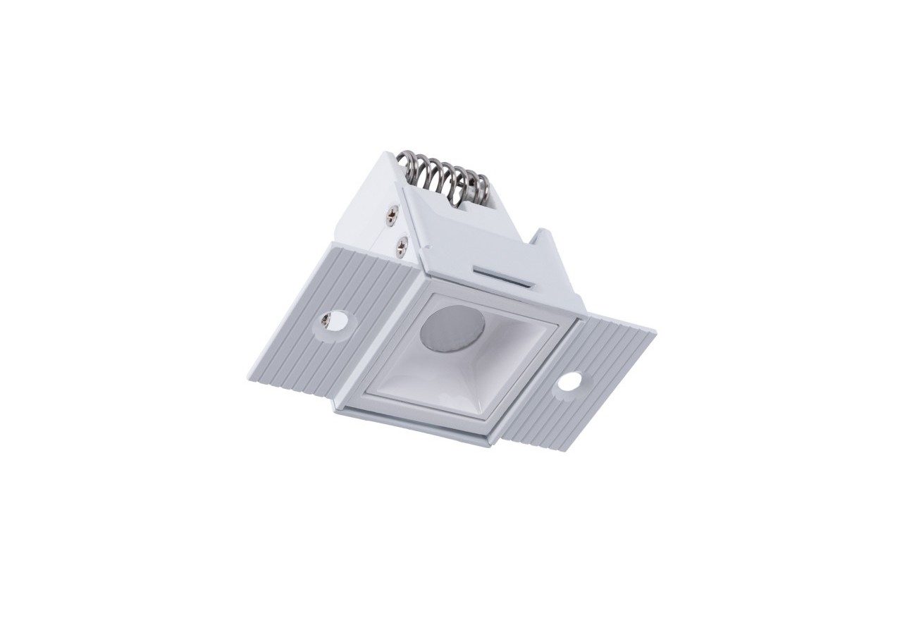 Spot LED linéaire d'intégration pour plaque de plâtre-2W-UGR18-IRC90-Blanco - B1219-2W-B-270 - Barcelona LED