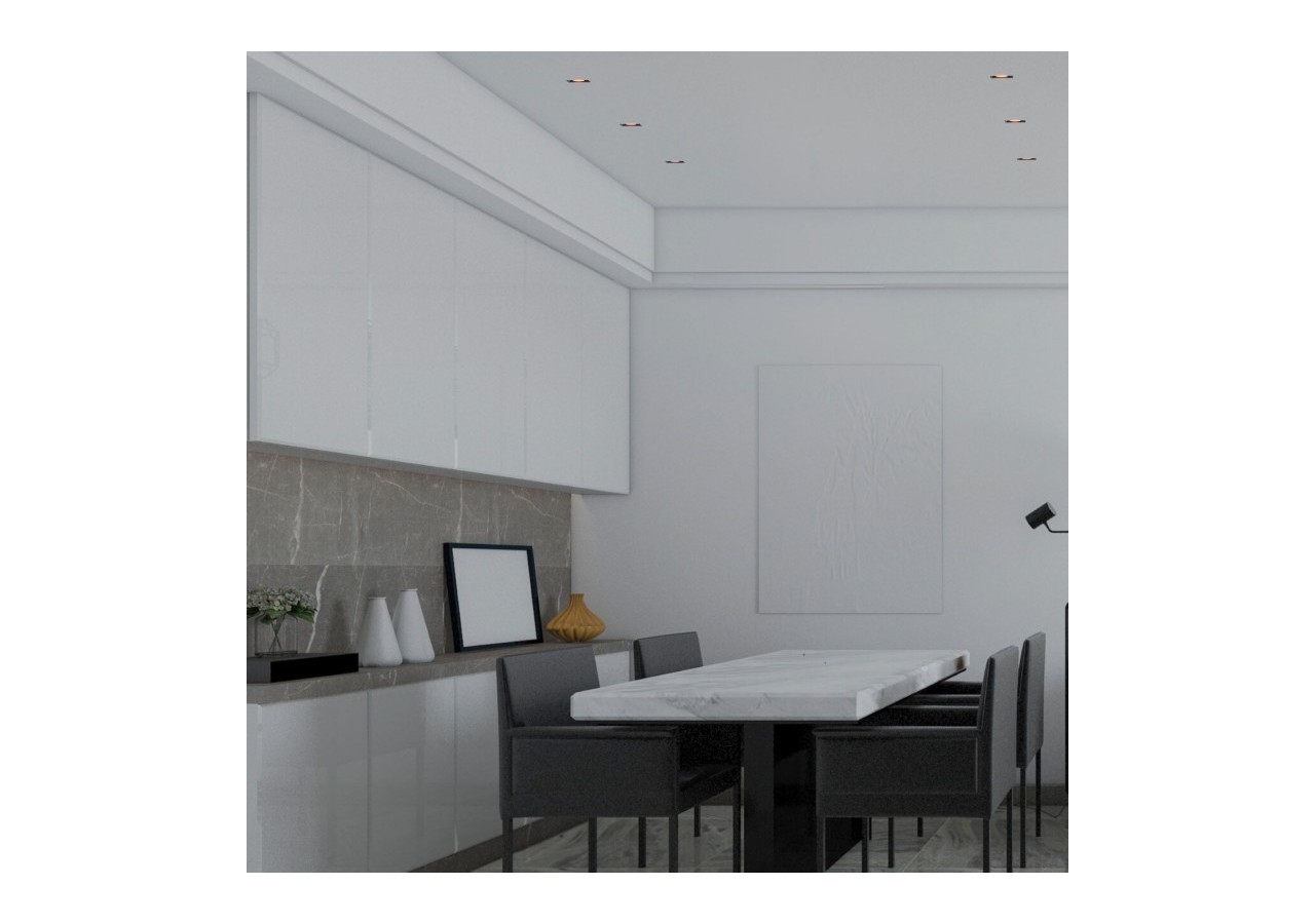 Spot LED linéaire d'intégration pour plaque de plâtre-2W-UGR18-IRC90-Noir - B1219-2W-N-270 - Barcelona LED