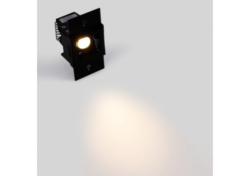 Spot LED linéaire d'intégration pour plaque de plâtre-2W-UGR18-IRC90-Noir - B1219-2W-N-270 - Barcelona LED