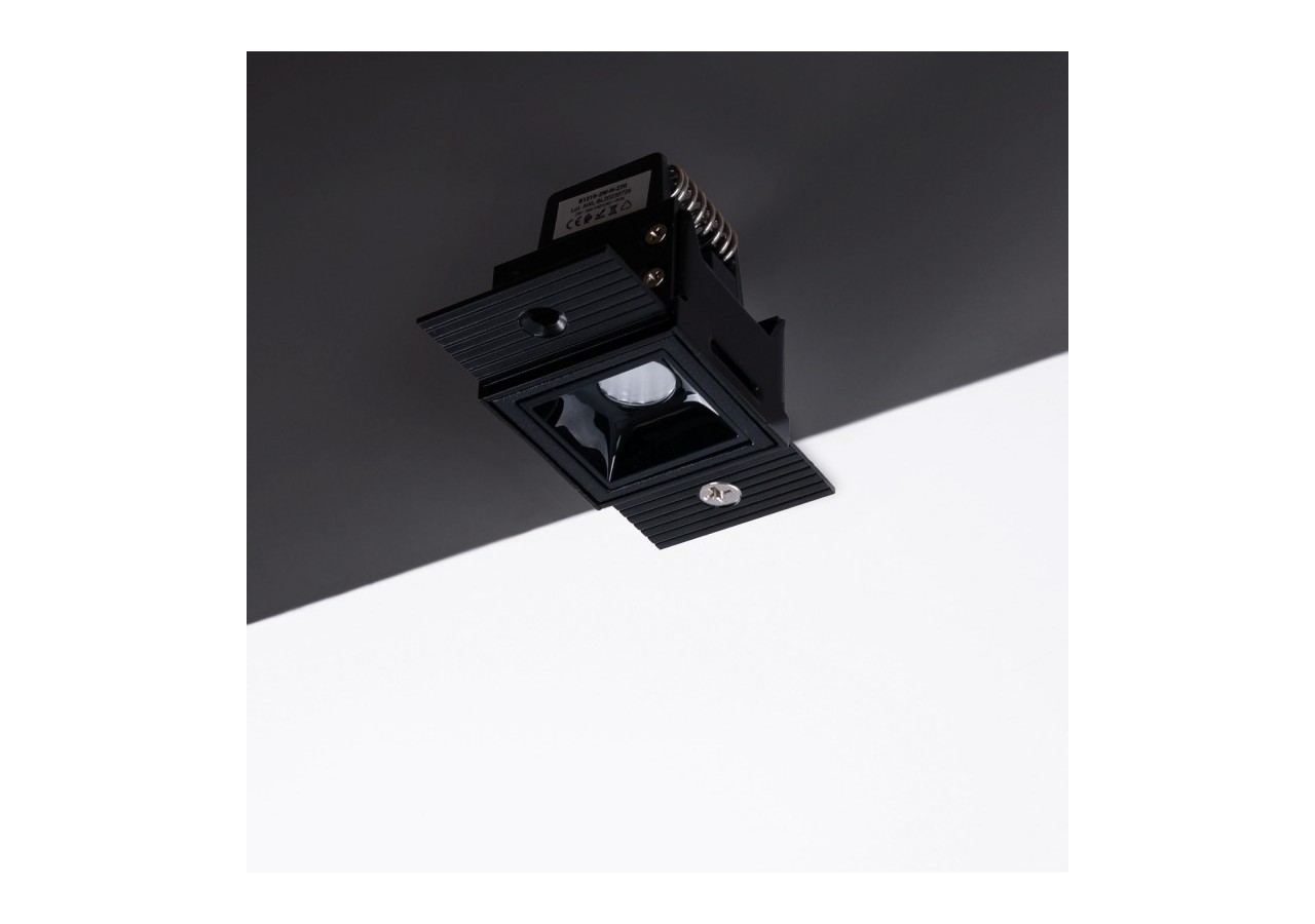 Spot LED linéaire d'intégration pour plaque de plâtre-2W-UGR18-IRC90-Noir - B1219-2W-N-270 - Barcelona LED