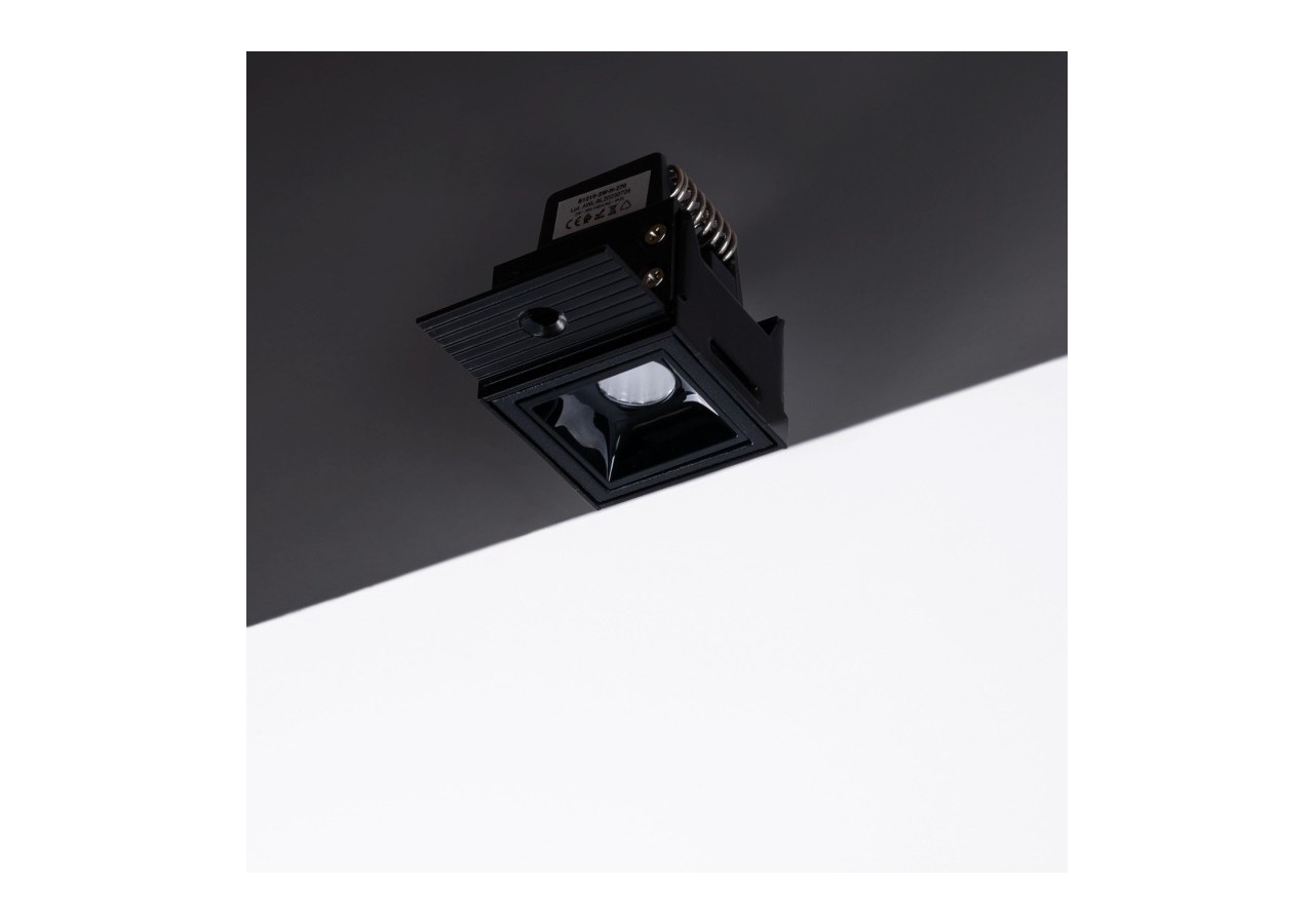 Spot LED linéaire d'intégration pour plaque de plâtre-2W-UGR18-IRC90-Noir - B1219-2W-N-270 - Barcelona LED