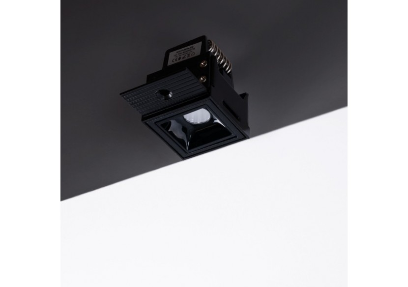 Spot LED linéaire d'intégration pour plaque de plâtre-2W-UGR18-IRC90-Noir - B1219-2W-N-270 - Barcelona LED