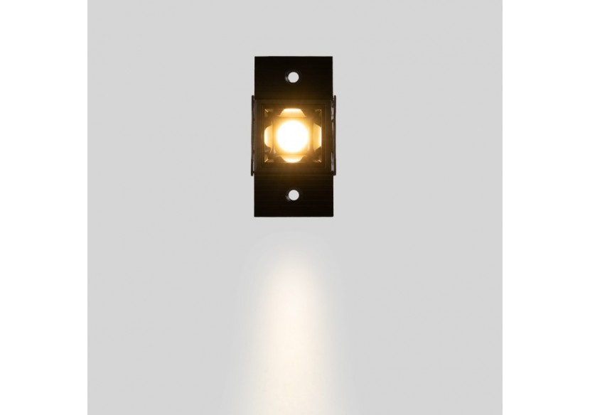 Spot LED linéaire d'intégration pour plaque de plâtre-2W-UGR18-IRC90-Noir - B1219-2W-N-270 - Barcelona LED