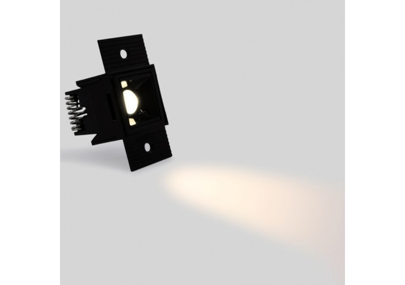 Spot LED linéaire d'intégration pour plaque de plâtre-2W-UGR18-IRC90-Noir - B1219-2W-N-270 - Barcelona LED