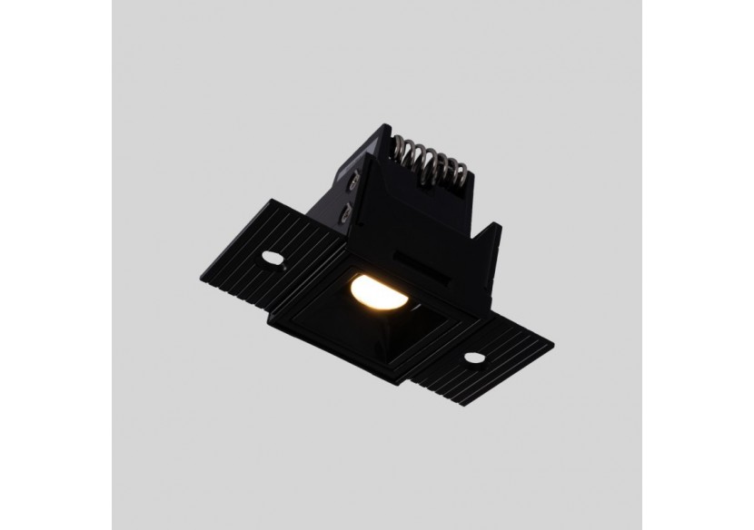 Spot LED linéaire d'intégration pour plaque de plâtre-2W-UGR18-IRC90-Noir - B1219-2W-N-270 - Barcelona LED
