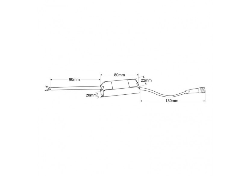 Spot LED linéaire d'intégration pour plaque de plâtre-2W-UGR18-IRC90-Noir - B1219-2W-N-270 - Barcelona LED