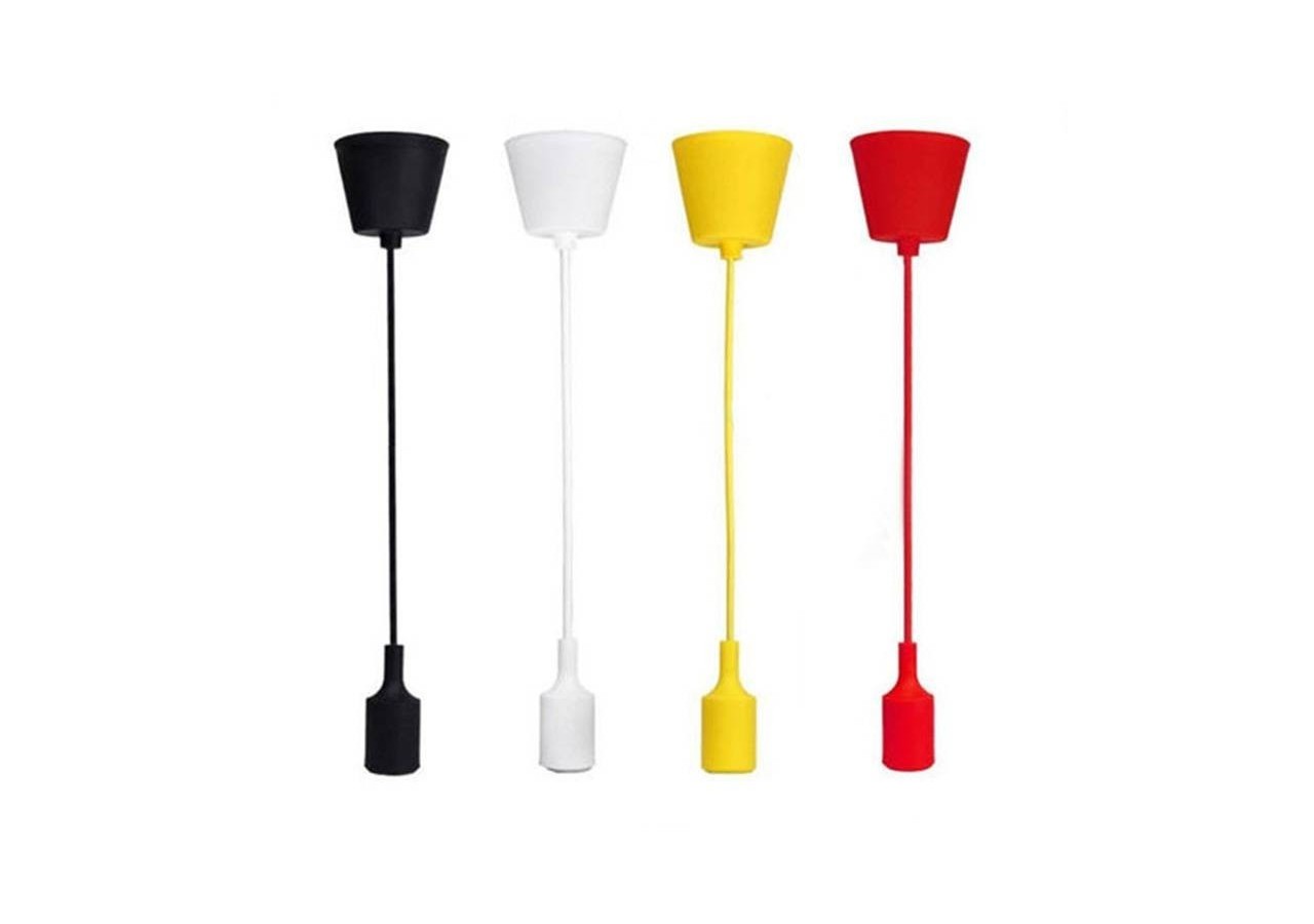 Suspension avec douille en silicone pour ampoule E27 - LS1001-B - Barcelona LED