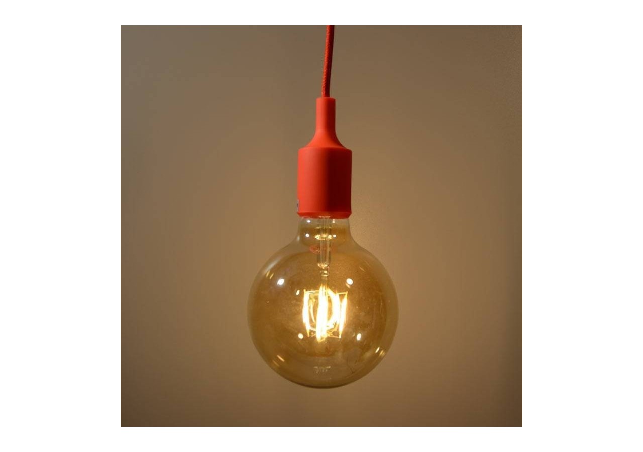 Suspension avec douille en silicone pour ampoule E27 - LS1001-RO - Barcelona LED