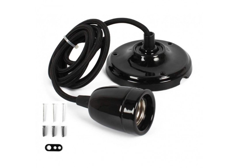 Suspension douille E27 céramique - LV122-N - Barcelona LED