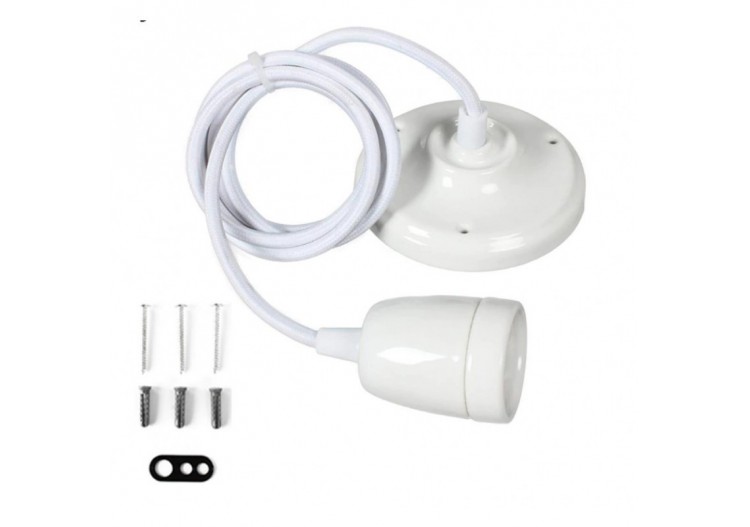 Suspension douille E27 céramique - LV122-B - Barcelona LED