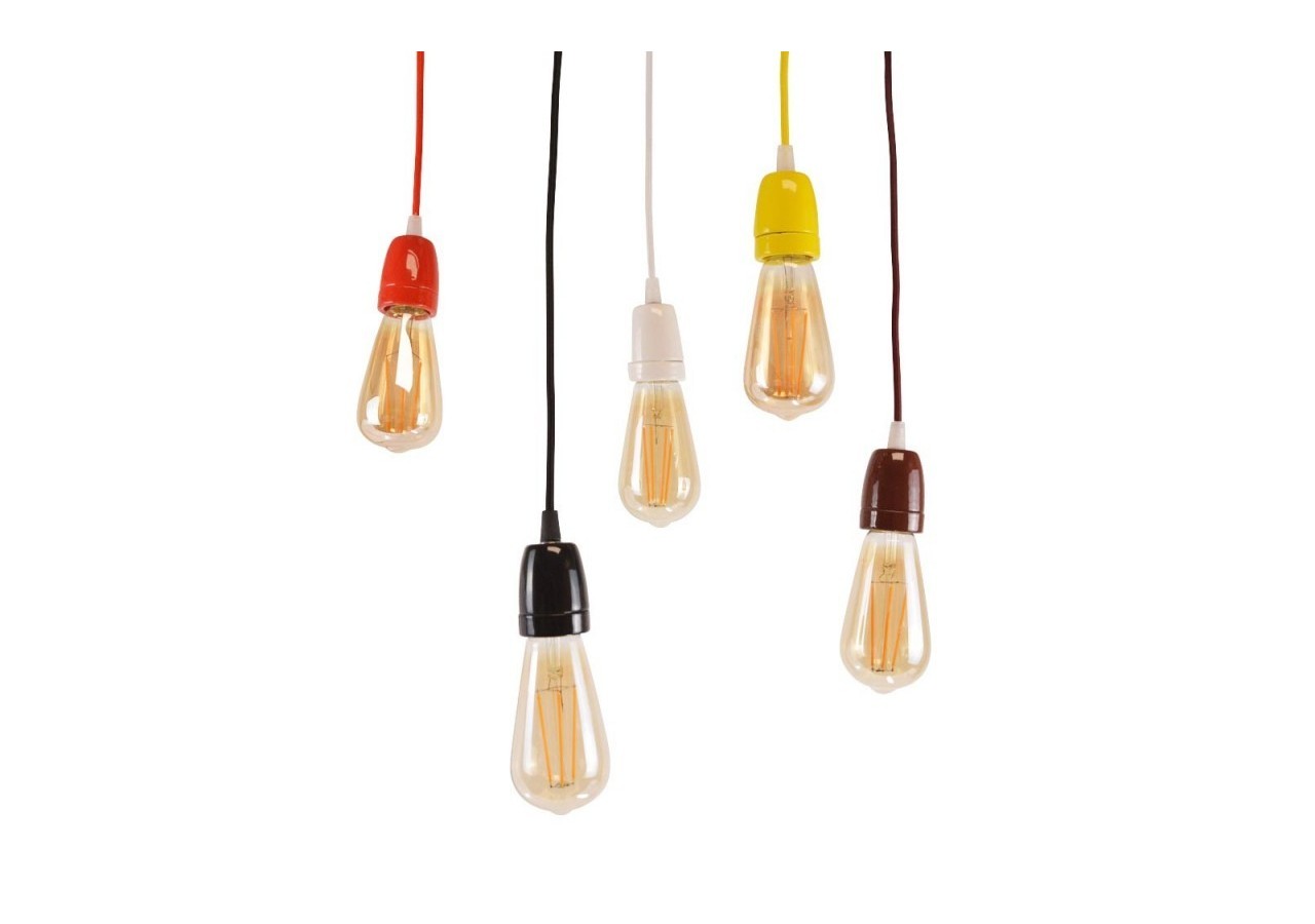 Suspension douille E27 céramique - LV122-B - Barcelona LED