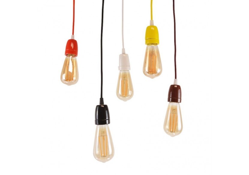 Suspension douille E27 céramique - LV122-B - Barcelona LED