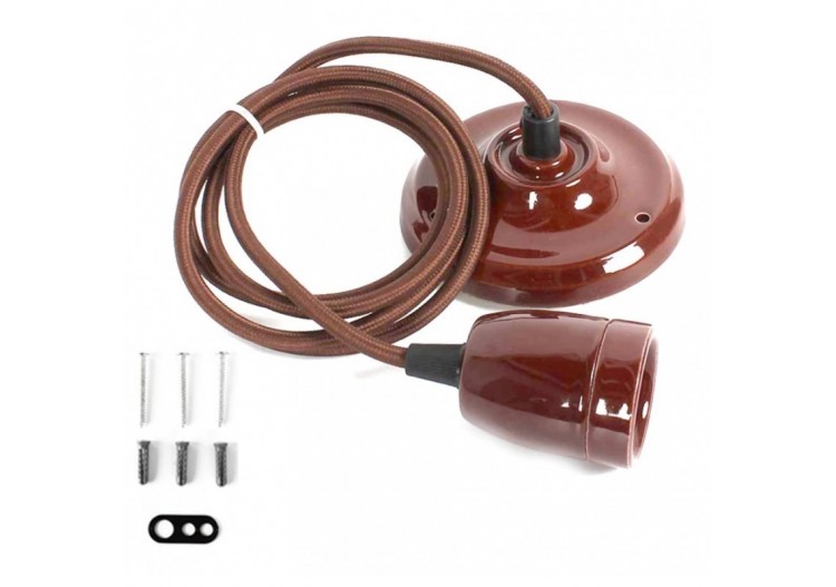 Suspension douille E27 céramique - LV122-M - Barcelona LED