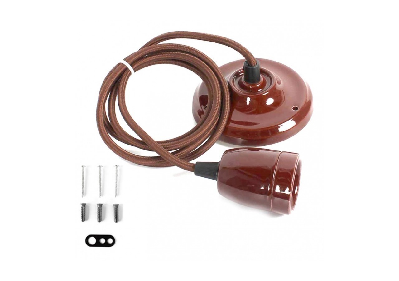 Suspension douille E27 céramique - LV122-M - Barcelona LED