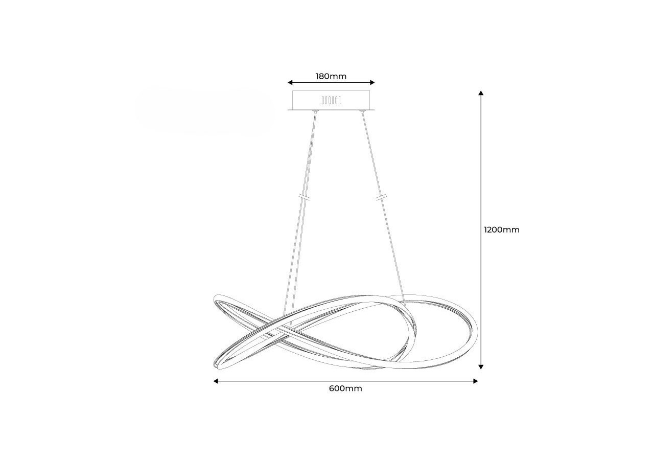 Suspension LED "SOLMU" 50W - LN1610-N-BC - Barcelona LED
