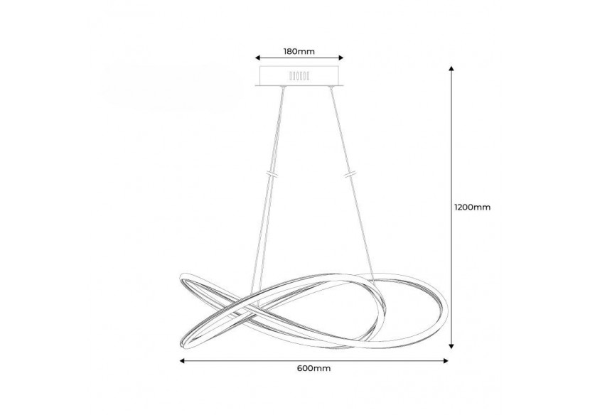 Suspension LED "SOLMU" 50W - LN1610-N-BC - Barcelona LED