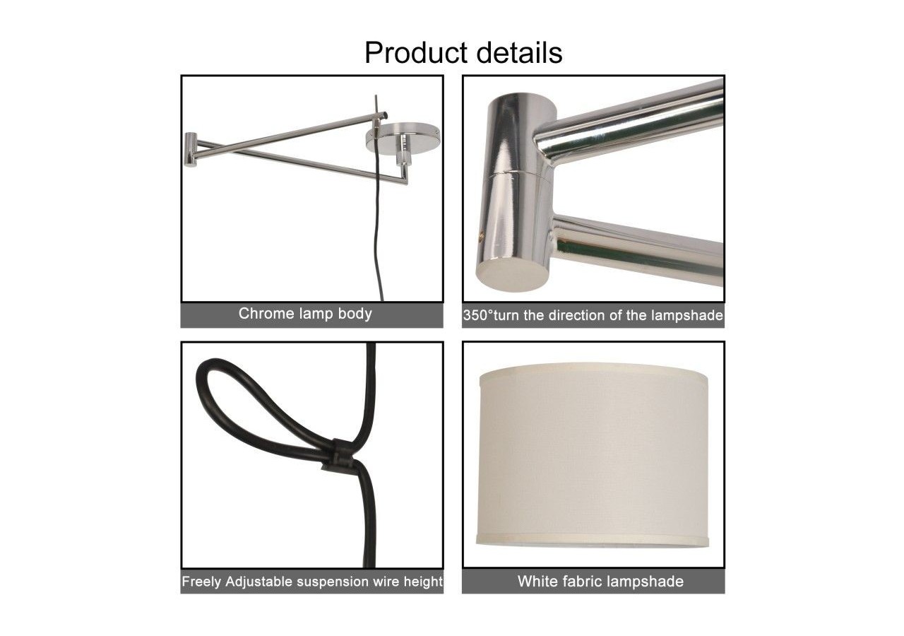 Suspension avec bras articulé "Neck" E27 - L3013-C - Barcelona LED