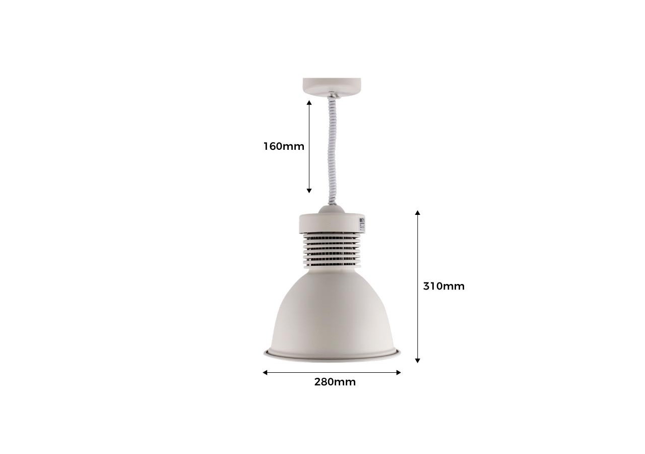 Suspension industrielle LED cloche 36W - B8710-B-BN - Barcelona LED