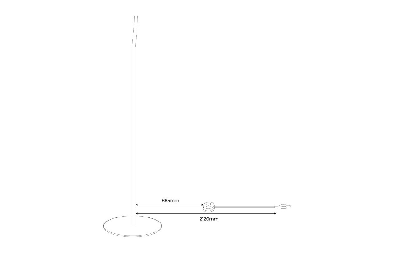 Lampadaire moderne "Kukka" - LN4005-AM - Barcelona LED