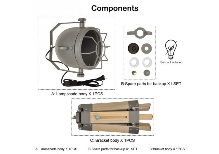 Lampe sur pied "Tachicom" - LV410-T - Barcelona LED 2