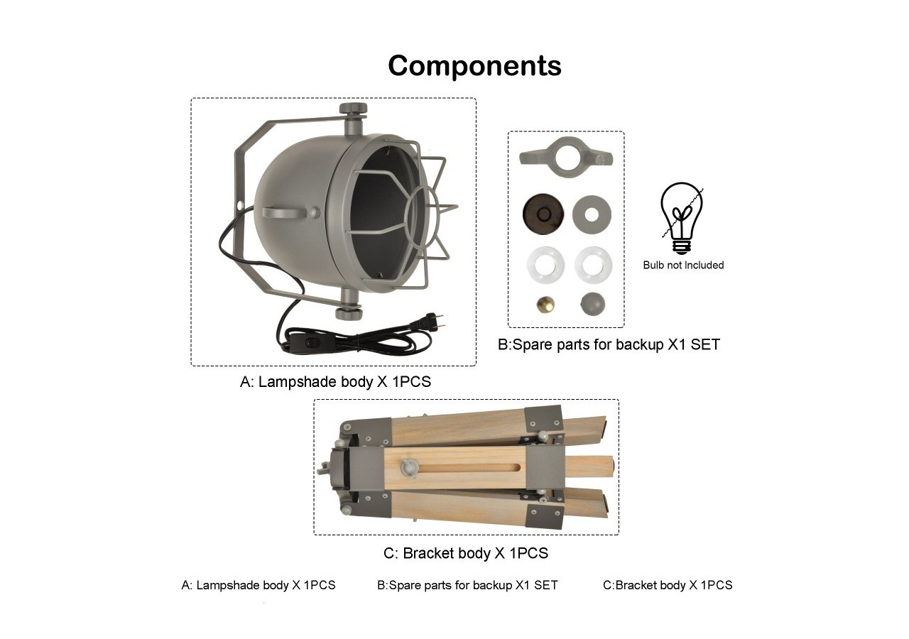 Lampe sur pied "Tachicom" - LV410-T - Barcelona LED