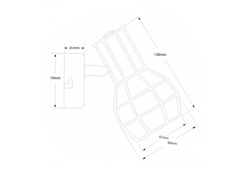 Applique murale "Azor" E14 - L110-N-1 - Barcelona LED