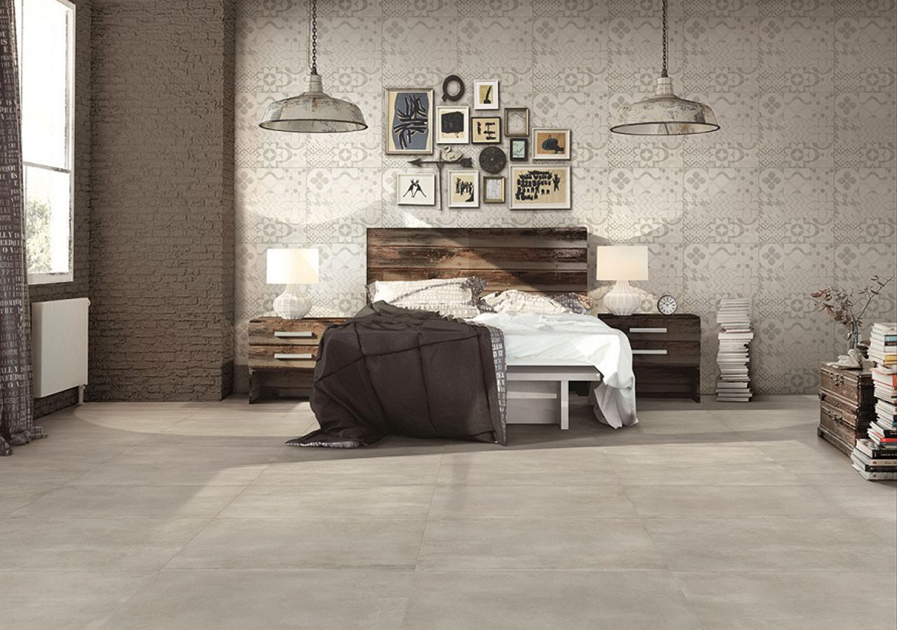 Carrelage sol et mur intérieur et extérieur grès cérame Materika - Alfalux : Confort'Mat