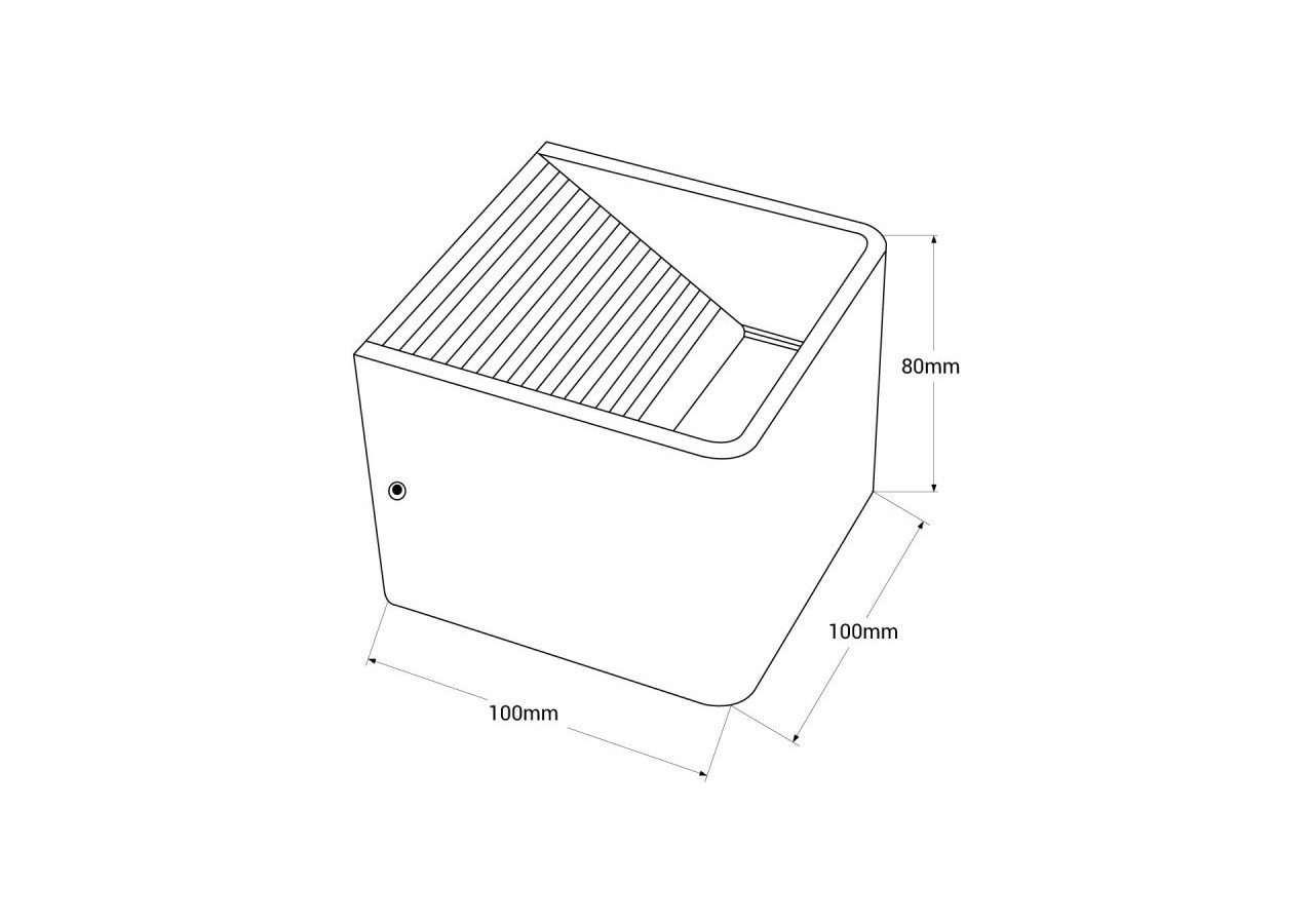 Applique murale LED "Kuutio" 6W - LN1503-B - Barcelona LED
