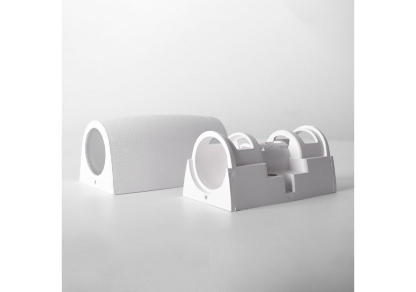 Applique murale Fumagalli "Double Marta" CCT GU10 2 x 4,5W IP55 - 2A4.000.000.WXU2K - Barcelona LED