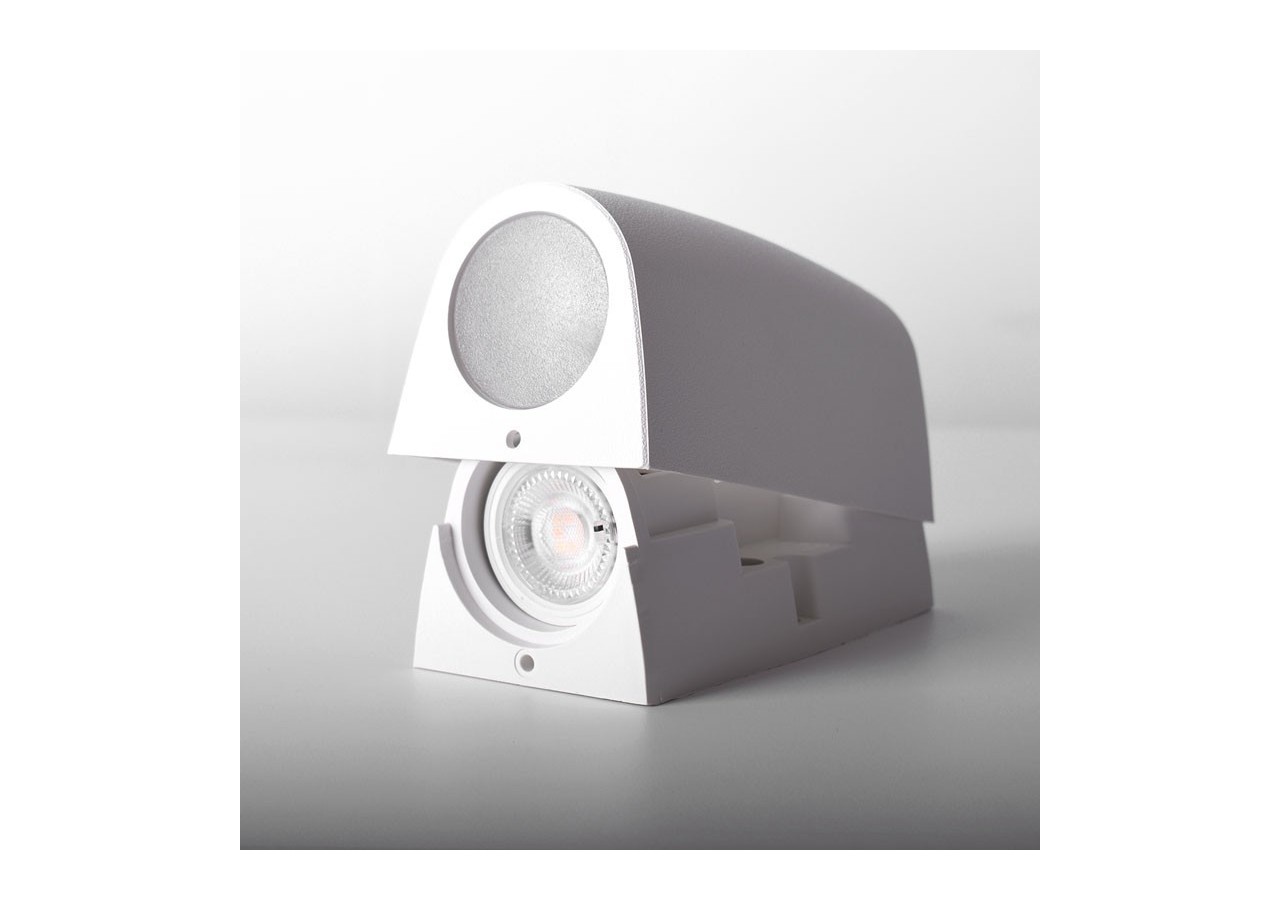 Applique murale Fumagalli "Double Marta" CCT GU10 2 x 4,5W IP55 - 2A4.000.000.WXU2K - Barcelona LED