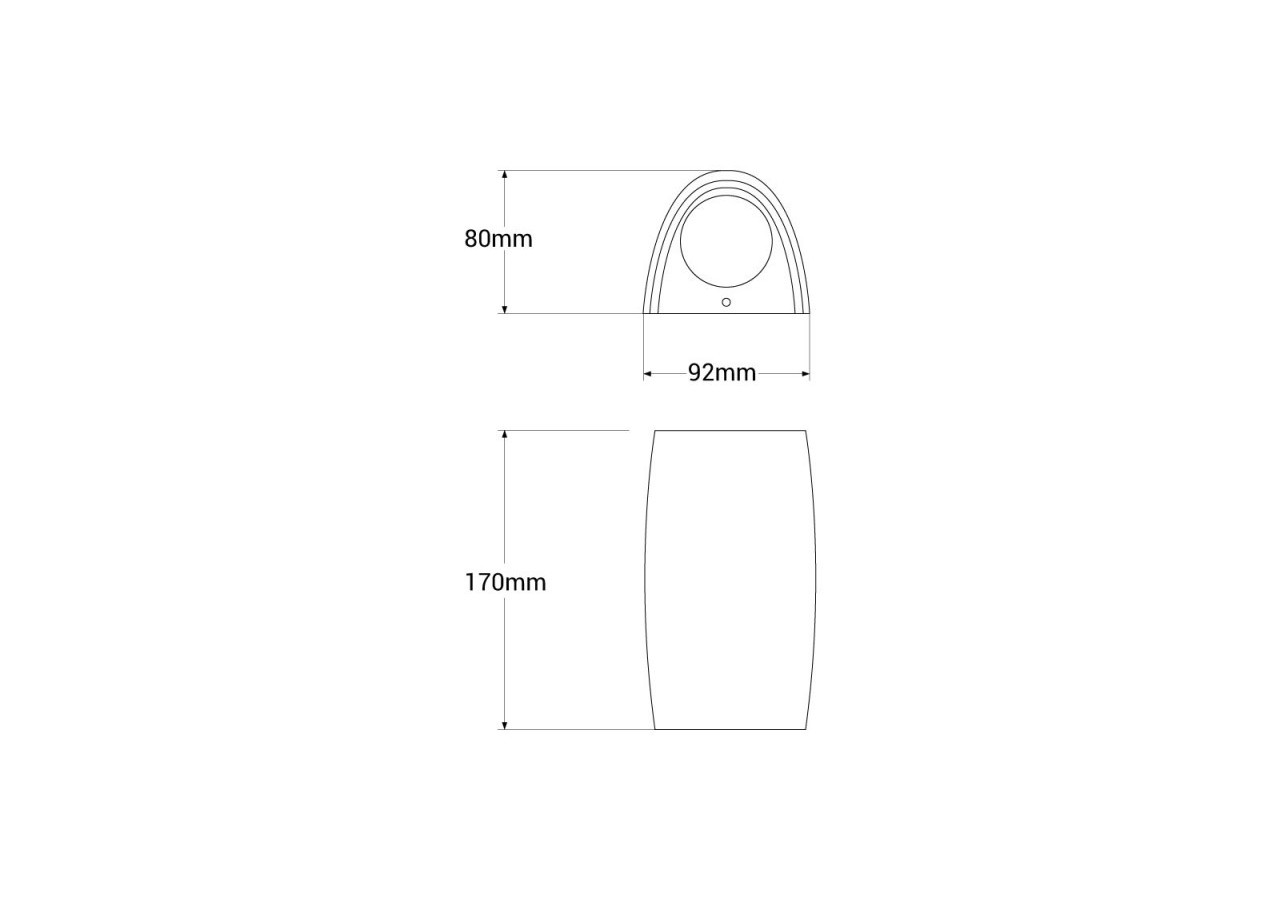 Applique murale Fumagalli "Marta" GU10 3.5W IP55 - 1A4.000.000.WXU1K - Barcelona LED