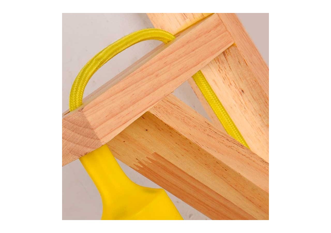 Applique scandinave murale "YOJO"-Cadre en bois et suspension en silicone - LN123-AM - Barcelona LED