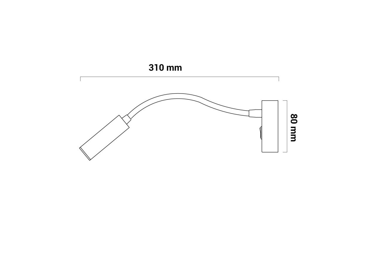 Liseuse LED "Hale" 3W - LN1510-B - Barcelona LED